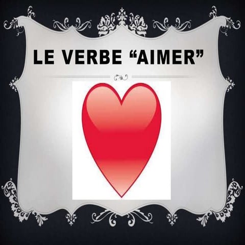 Powerpoint  on verb aimer