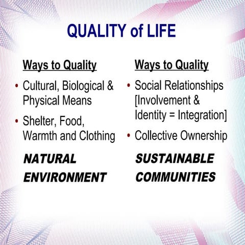 Power point oo quality of life june 10