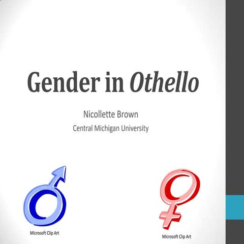 Gender in Othello