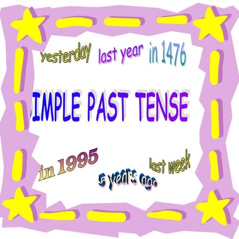 power point past simple.ppt for kids whose English is not their native ...