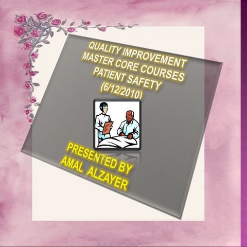 Power point patient saftey final 2010