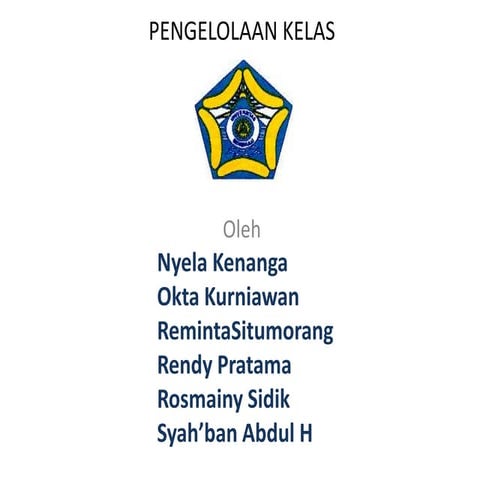 Power point pengelolaan kelas