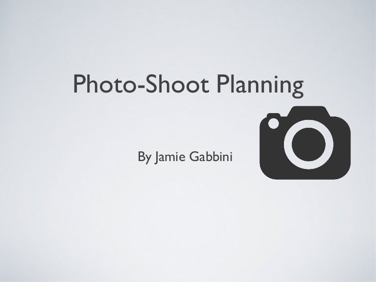 Photo shoot planning images