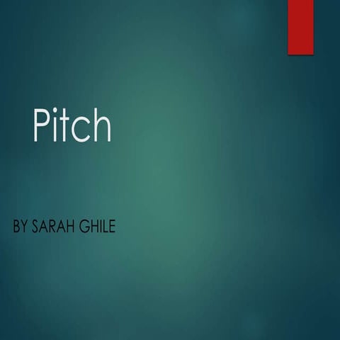 Powerpoint pitch