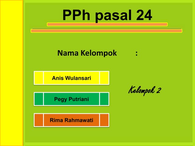 Contoh soal pajak Pasal 25