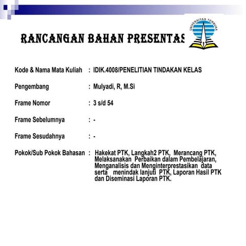 Powerpoint presentasi ptk-cetak