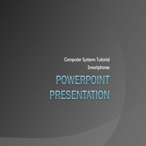 Power point presentation