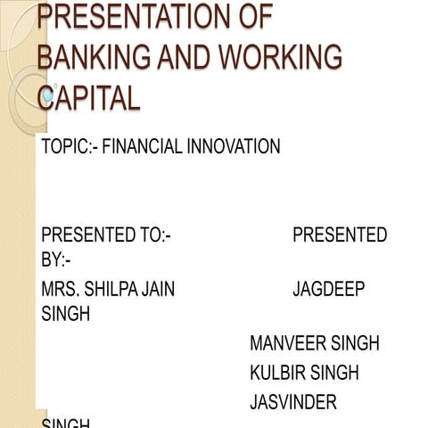 Power point presentation