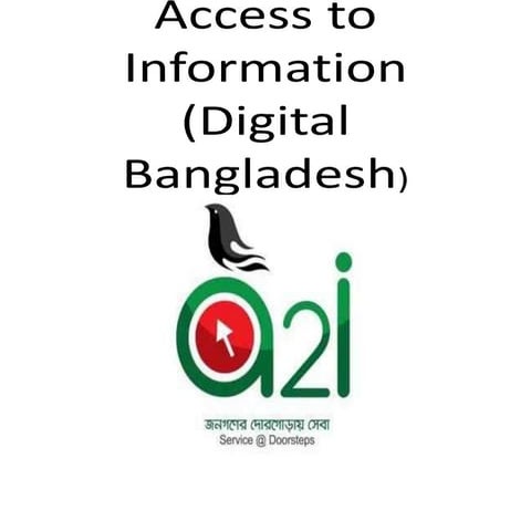 Digital Bangladesh (A2I) | PPTX