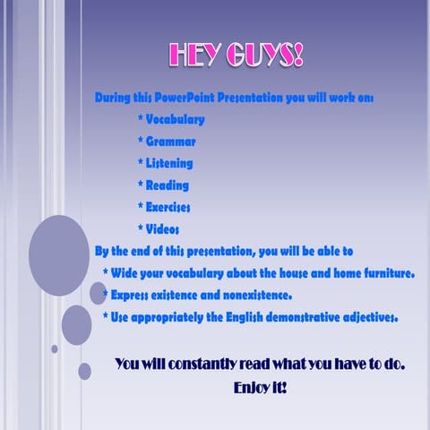 Power point presentation course 1