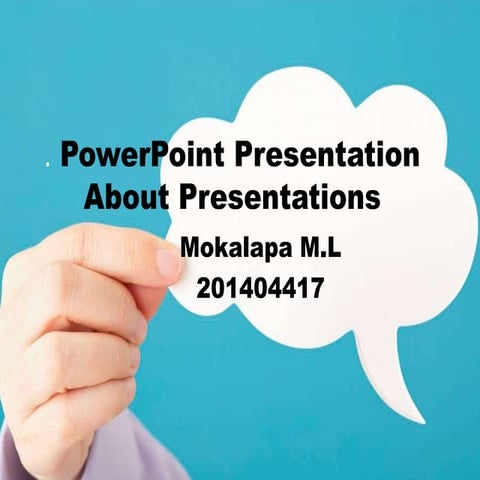 Power point presentation about presentations 