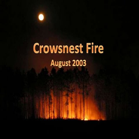 Crowsnest Fire August 2003