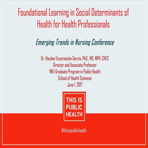 Encarnacion Garcia Presentation 6/1/2017