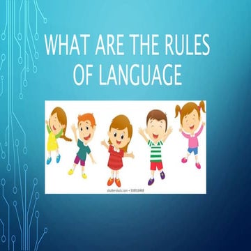STAGES OF LANGUAGE ACQUISITION | PPTX