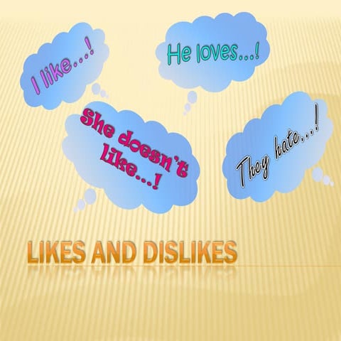 Power point presentation likes and dislikes