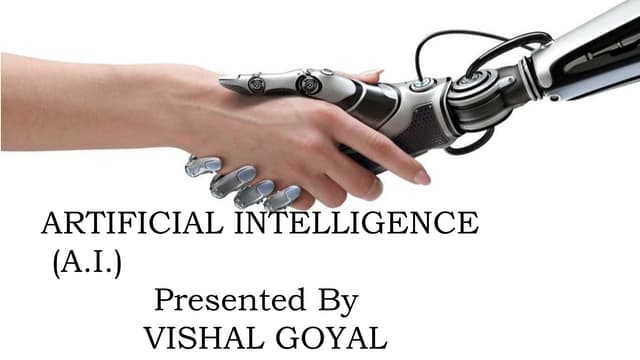 Powerpoint presentation on artificial intelligence