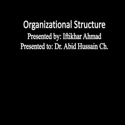 Power point presentation on organizational behavior