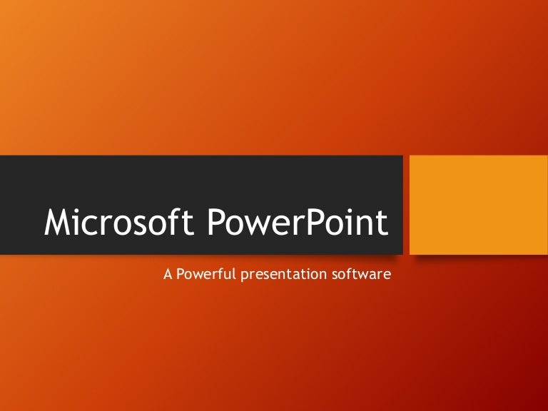 What is microsoft powerpoint