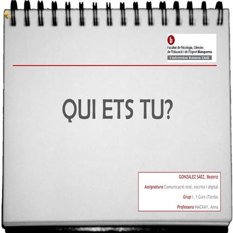 Qui Ets Tu | PPTX
