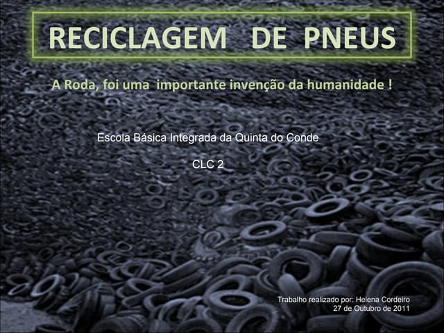 Power point reciclagem de pneus