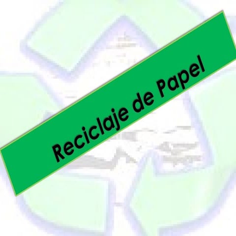 Power point reciclaje