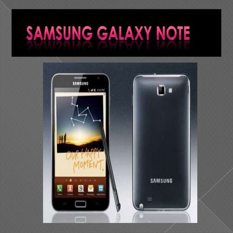 Samsung mobile presentation | PPTX