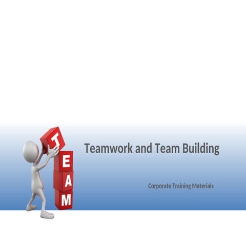 Teamwork. Managing teams and building them | PPT