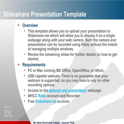 Powerpoint slideshare presentation