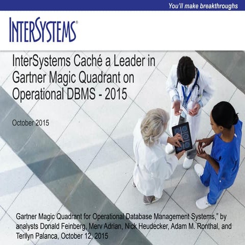 Gartner Magic Quadrant for Operational Database Management Systems