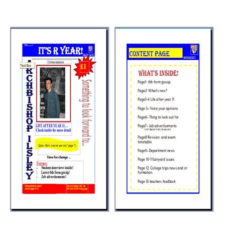 Powerpoints showing the making of my magazinea ppt