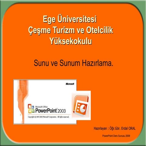 Powerpoint Ders Sunusu