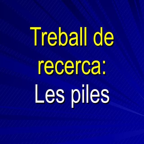 Power Point Treball De Recerca