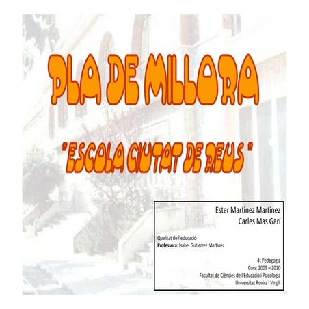 Power point treball pla de millora tipus lletra