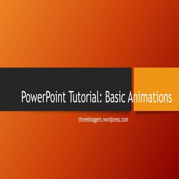 Power point tutorial basic animations.pptx