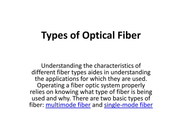 OPTICAL FIBER COMMUNICATION PPT | PPTX