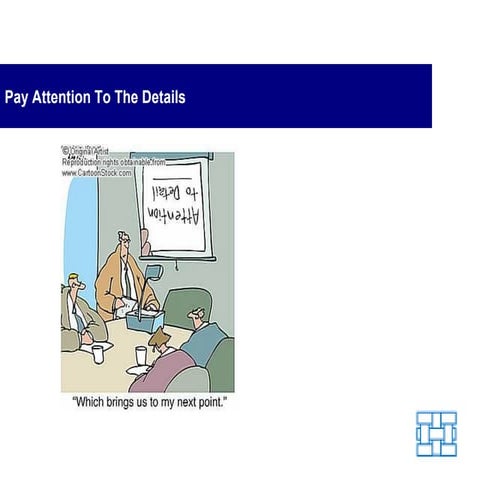 Pay Attention to the Details