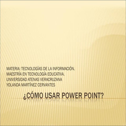 Usos de Power Point