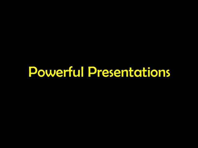 Power presentations and points