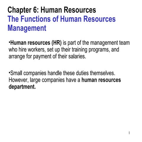 Power Point Chapter 6 | PPT