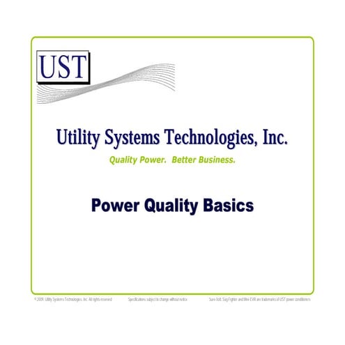 UST Power Quality Basics