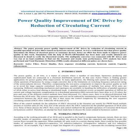 Power Quality Improvement of DC Drive by Reduction of Circulating Current