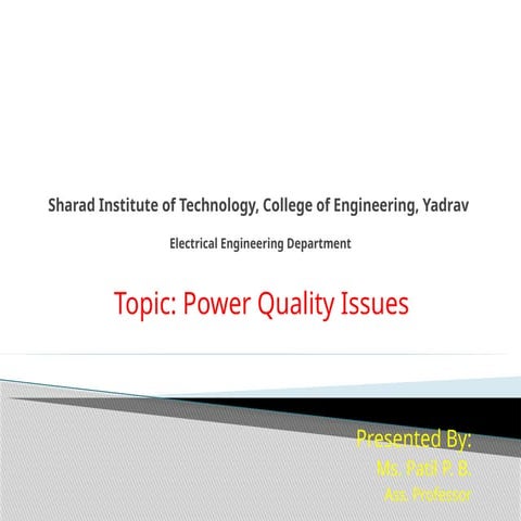 Power Quality Issues.pptx