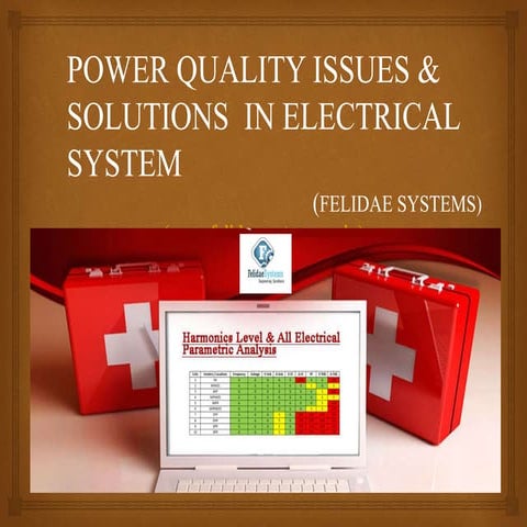 Power quality issues & solutions in electrical system-felidae systems