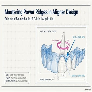 How Power Ridges Improve Root Torque in Clear Aligner Treatment | PPTX