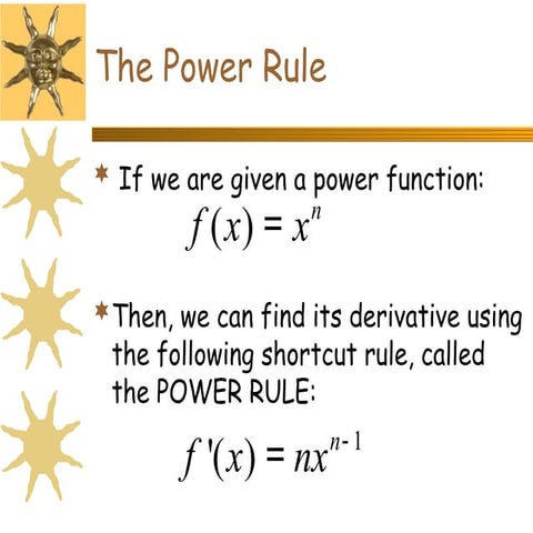Calculus I - Derivative using Power Rule.ppt