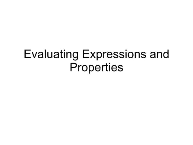 Powers, Pemdas, Properties