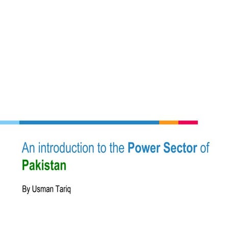 Power sector of pakistan