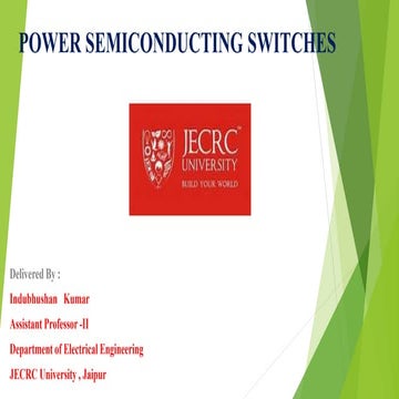 Power semiconducting switches
