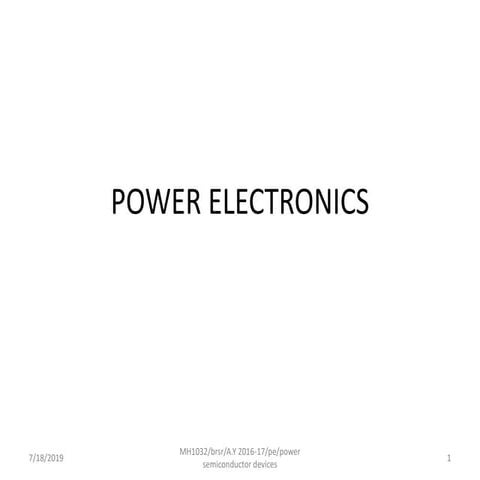 Power semiconductor devices ppt new converted