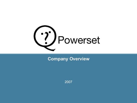 Powerset presentations
